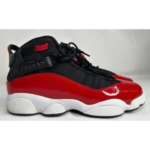 Jordan 6 Rings Youth Size 6 Sneakers Black/ Red/White 323419 060